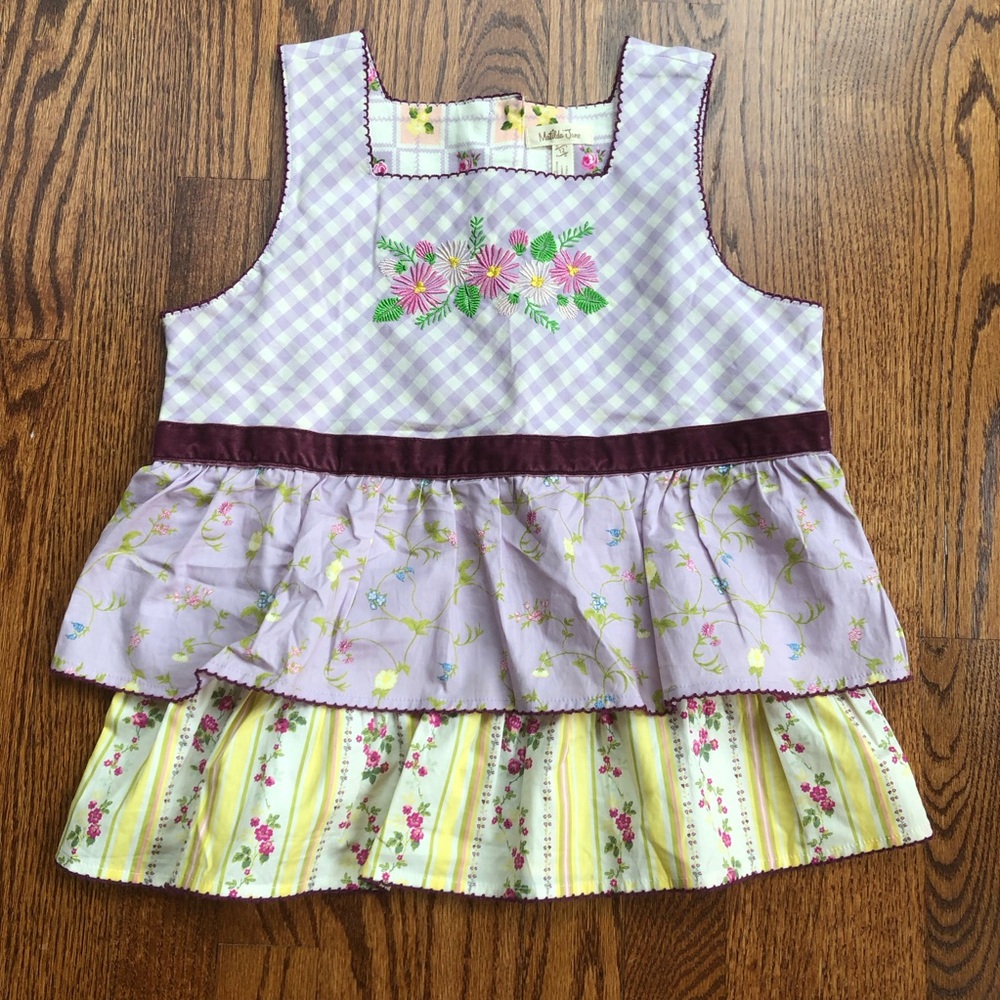 Matilda Jane Prudence Gingham Floral Top 12
